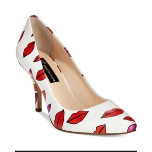 INC Zitah Lip Kiss Valentines 1.5 in Pump Heel Size 6 Red Purple White Wedding
